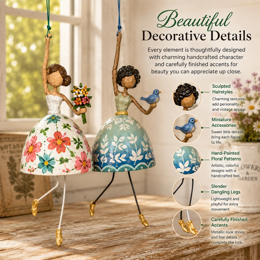 Whimsical Dancing Lady Hanging Ornament