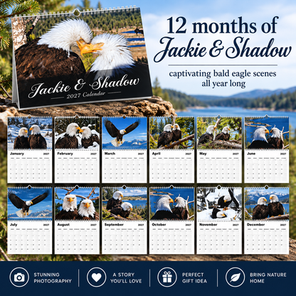Jackie & Shadow 2027 Bald Eagle Wall Calendar
