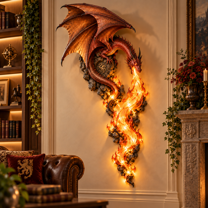 🔥Last Day 49% OFF -🐉 Dragonfire Guardian™ Wall Sconce – A Legendary Flame Awakens On Your Wall 🔥
