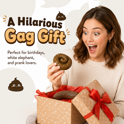 🔥7PCS Realistic Fake Poop Prank Set – Hilarious Gag Gift for Parties & Office
