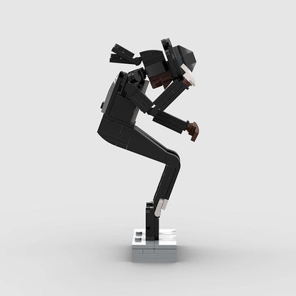 Building Block Toy for Assembling M.J., Classic Dance Pose Figure, Tribute to a Legendary Icon, Gift for M.J. Fans