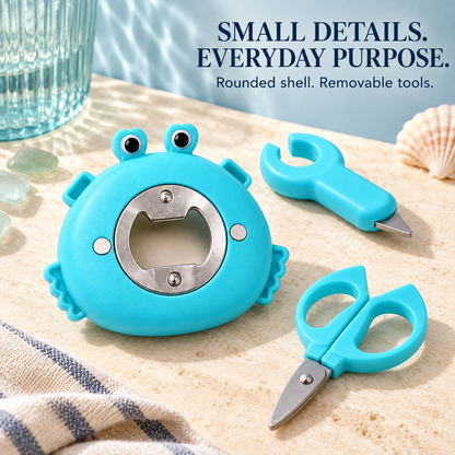 🦀 Handy Crab – 3-in-1 Kitchen Tool Set & Cute Fridge Magnet
