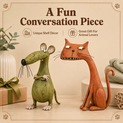 Whimsical Vintage Animal Figurine with Quirky Charm