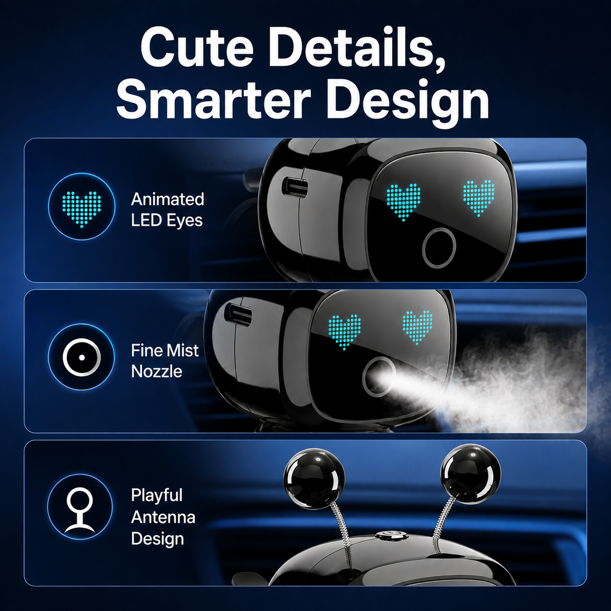 Robot car diffuser design details