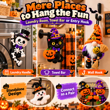 Halloween Handle Huggers – Plush Fridge, Rail & Hook Decorations