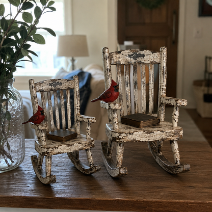 Cardinal Memory Rocking Chair Decor