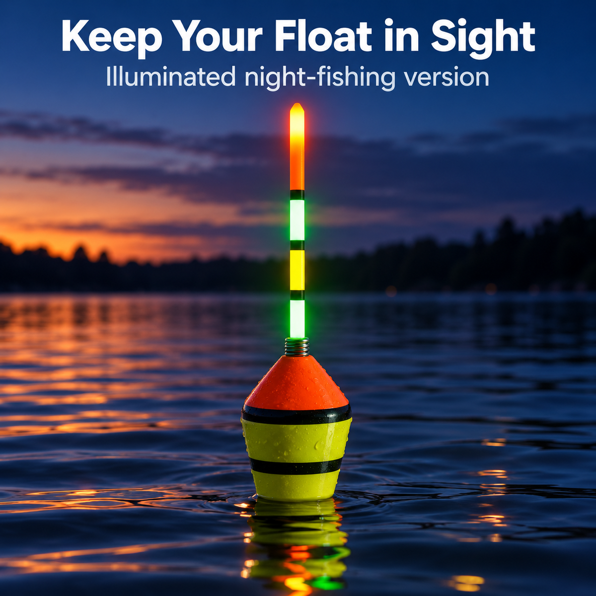 Spring-Loaded Fishing Float with Adjustable Sensitivity