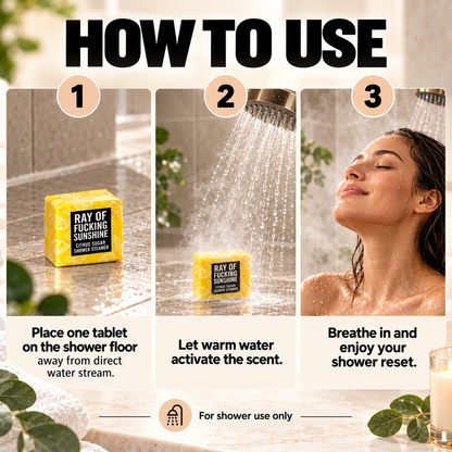 Bad Day Shower Steamers Gift Set – 8 Scented Self-Care Shower Tablets