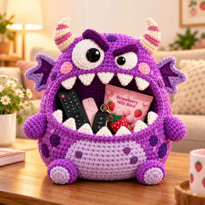👾Clutter Munchers Hungry Monster DIY Crochet Storage Buddies 🧶