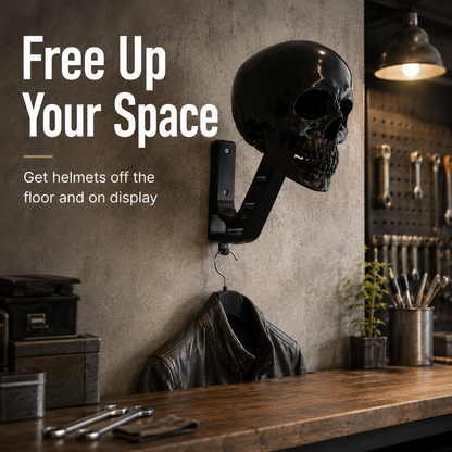 Black Knight Skull Helmet Stand