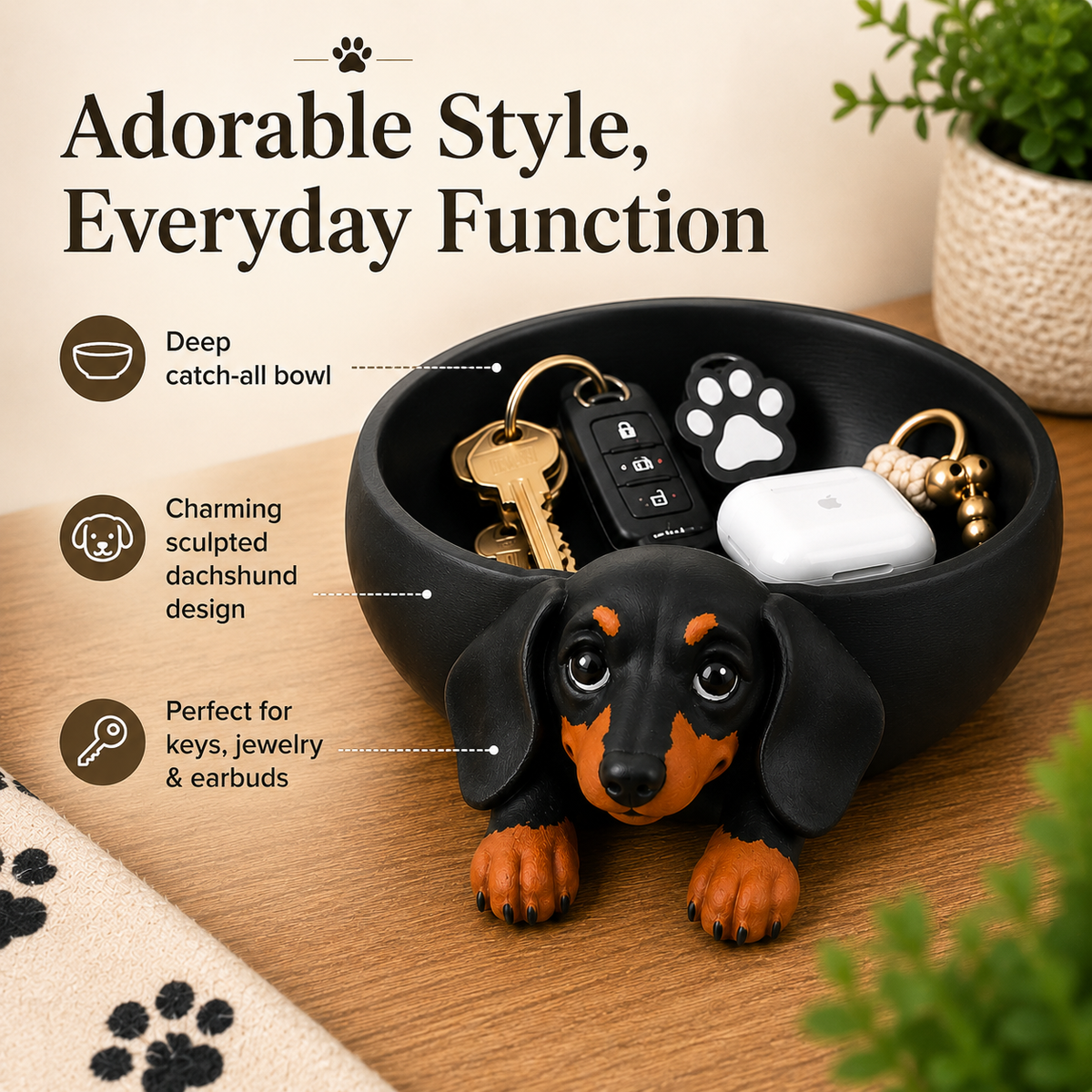 Dachshund Catch All Tray