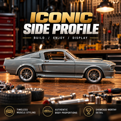 🏎️ 1967-Inspired GT500 Fastback DIY Model Car Kit – Build & Display!!!