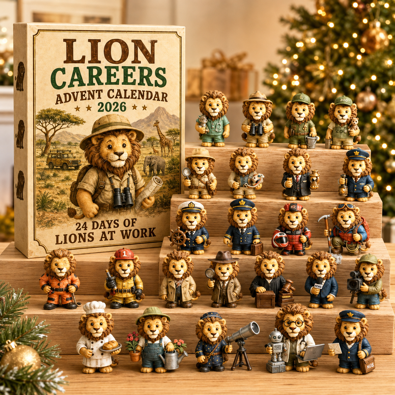 Lion Careers Advent Calendar 2026 and working lion figures