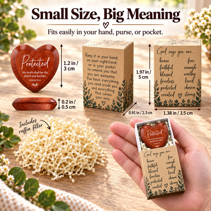Christian Pocket Heart Gift Set – 12 Meaningful Gifts of Faith & Encouragement