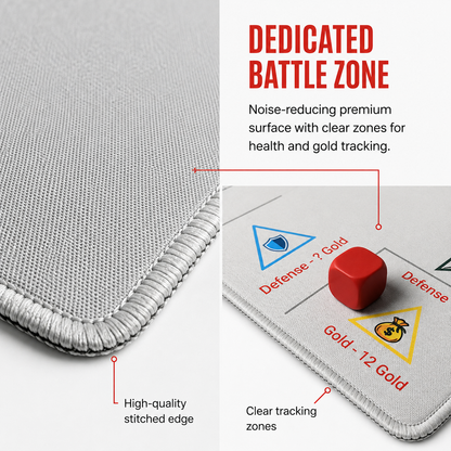 Ultimate Dice Fights Bundle – 2-Player Strategy Game with Heal or Steal Set & Battle Mat