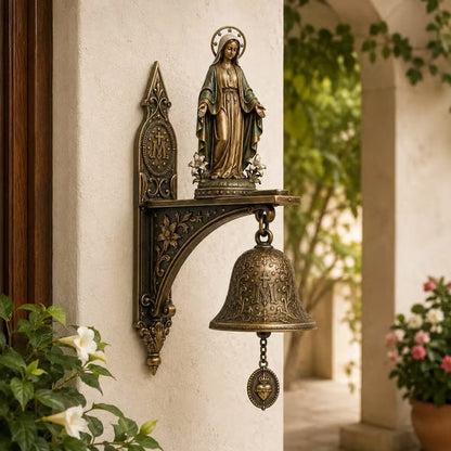 Vintage Virgin Mary Porch Blessing Bell