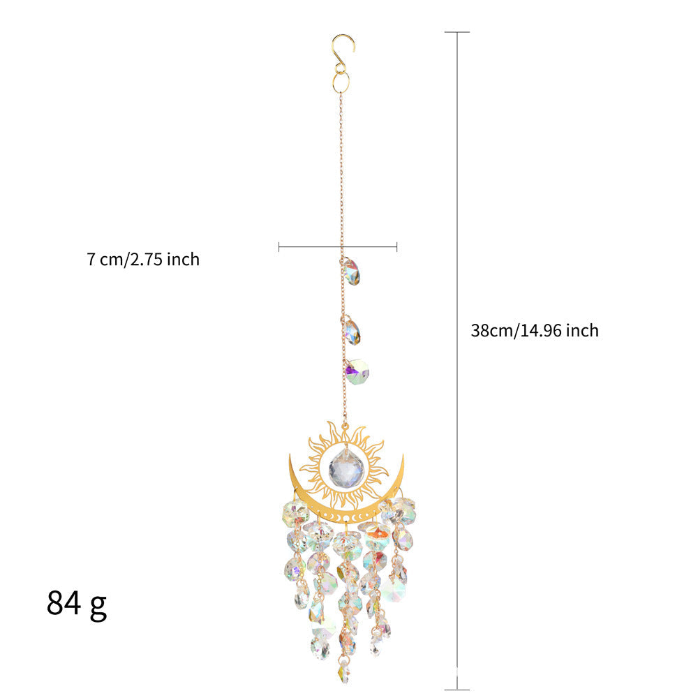 🌈Sunburst Crystal Light Catcher – Handmade Bohemian Style Light Catcher