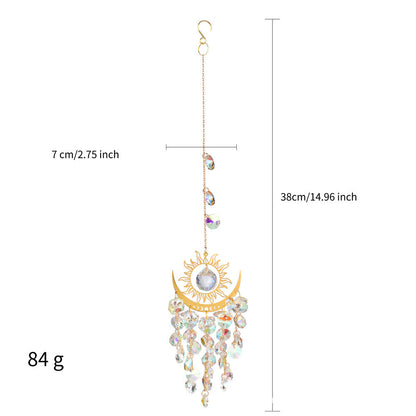 🌈Sunburst Crystal Light Catcher – Handmade Bohemian Style Light Catcher