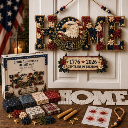 🔥49% Off Last Day DIY Fabric Poke Art HOME Sign Kit – No-Sew Seasonal Door & Wall Hanging Craft