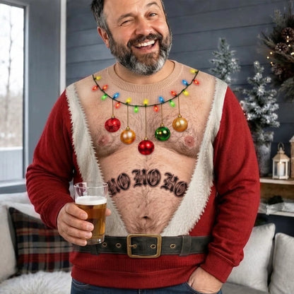 🎅Custom Funny Ugly Sweatshirt - Santa Approved Trouble Maker