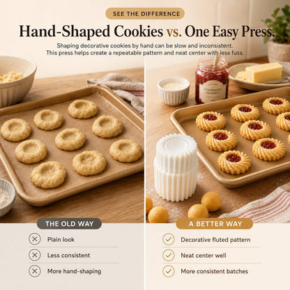 🍪Fluted Jam Cookie Press