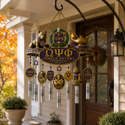 Omega Psi Phi Fraternity Wind Chime