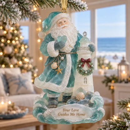 🎄Coastal Santa Christmas Ornament