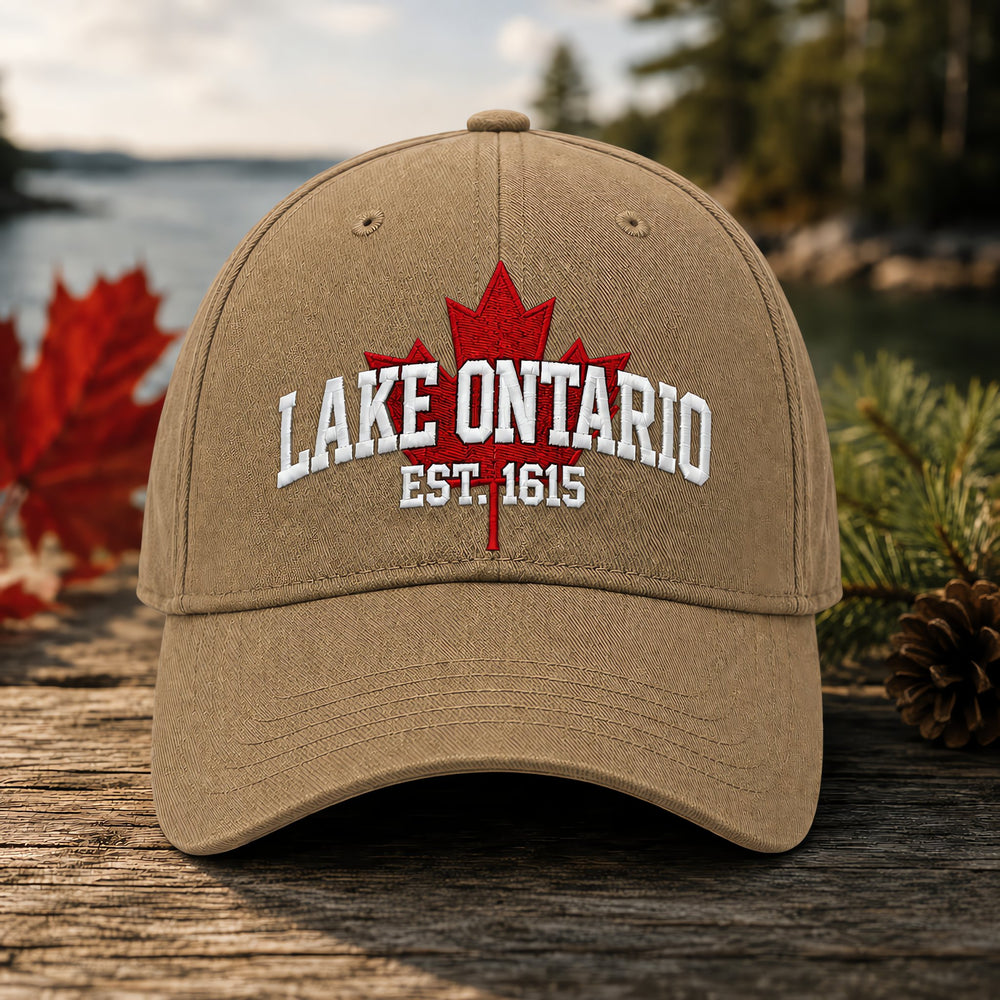 Customer unboxing Lake Ontario cap
