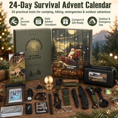 ⏰Limited time free shipping!🎄 2026 Men's Survival Advent Calendar