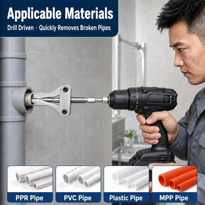 🔥HOT SALE🔥🛠️ Broken Pipe Thread Extractor | Fast Drill-Powered Broken Fitting Removal Tool