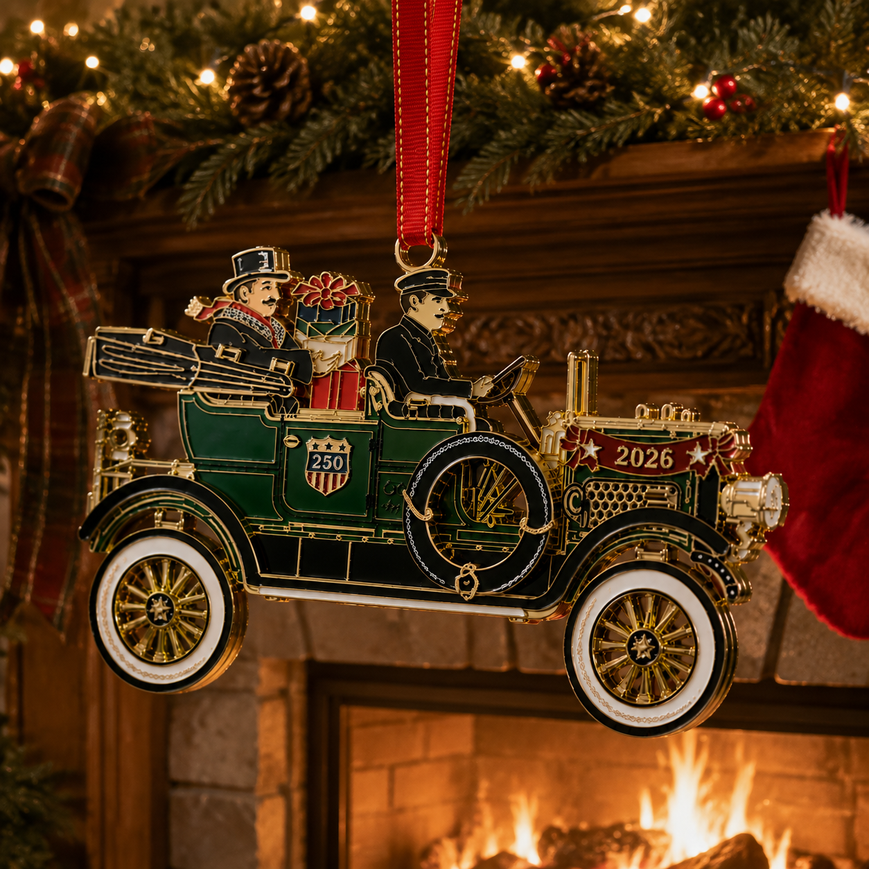 🔥Last 30pcs✨⏰ Limited anniversary edition✨49% OFF!🔥250th Anniversary Edition Vintage Car Christmas Ornament