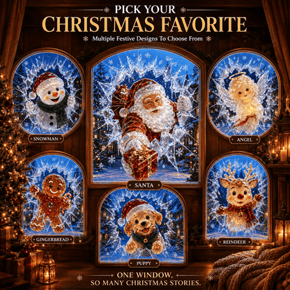 🎄Crystal Christmas Break-In Window Decal