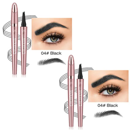 🎁Buy 1 Get 1 Free✨Waterproof Micro-Fork Eyebrow Pencil, Long-Lasting Brow Pen for Natural Hair-Like Strokes