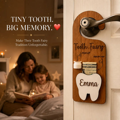 ✨Wooden Customized Tooth Fairy Door Hanger🦷