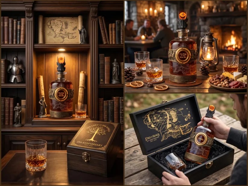 The Lord of the Rings: The Fellowship of the Ring 25th Anniversary Whiskey Decanter
