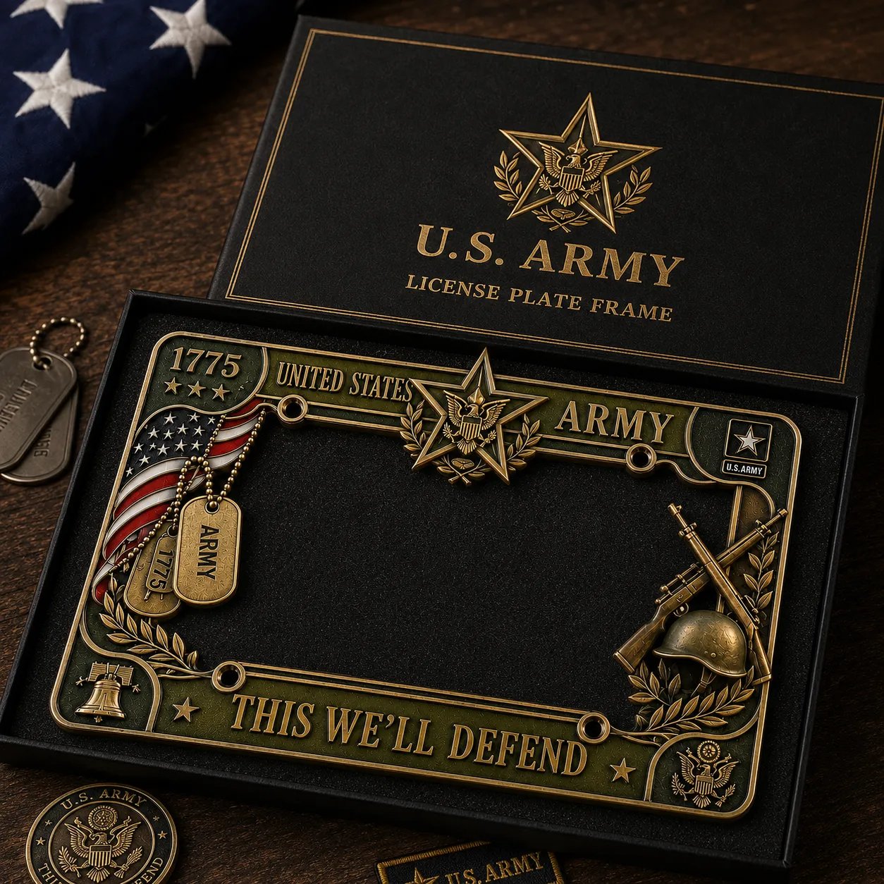 🔥LAST DAY 49% OFF- U.S. Army "This We'll Defend" License Plate Frame