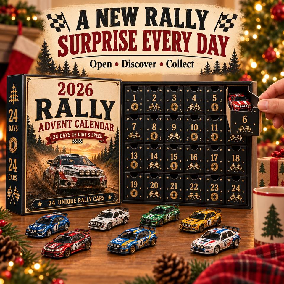 Rally Advent Calendar displayed in a bright Christmas home