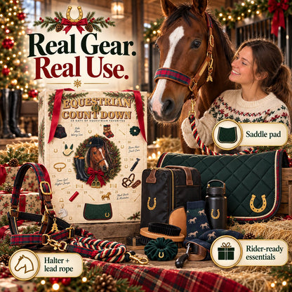 🐴24 Days Equestrian Countdown Advent Calendar | Horse Riding Gear Christmas Gift for Horse Lovers