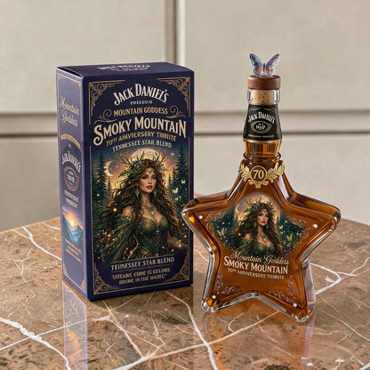 🌄🥃The Mountain Goddess Star-Shaped Decanter: Smoky Mountain Tribute Edition