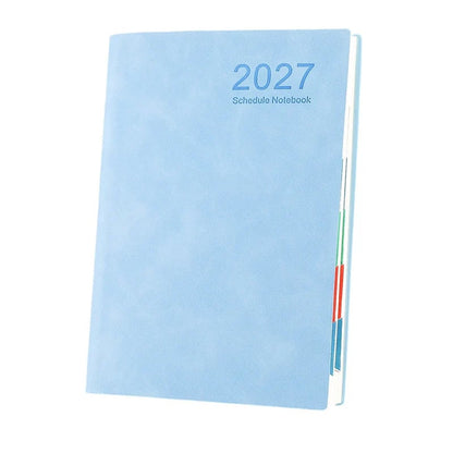 📔50% OFF NOW! 2027 Minimalist Daily Planner Notebook‑ 365‑Day Layout Journal, Lay‑Flat Binding Ink‑Proof Paper PU Cover Agenda for Time Management
