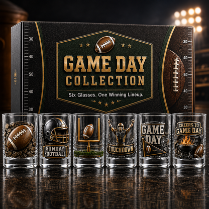 🏈 Game Day 3D Collector Glass Set