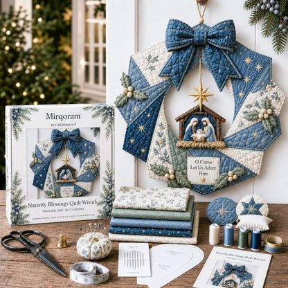 🎄 Christmas Fabric Wreath DIY Kit