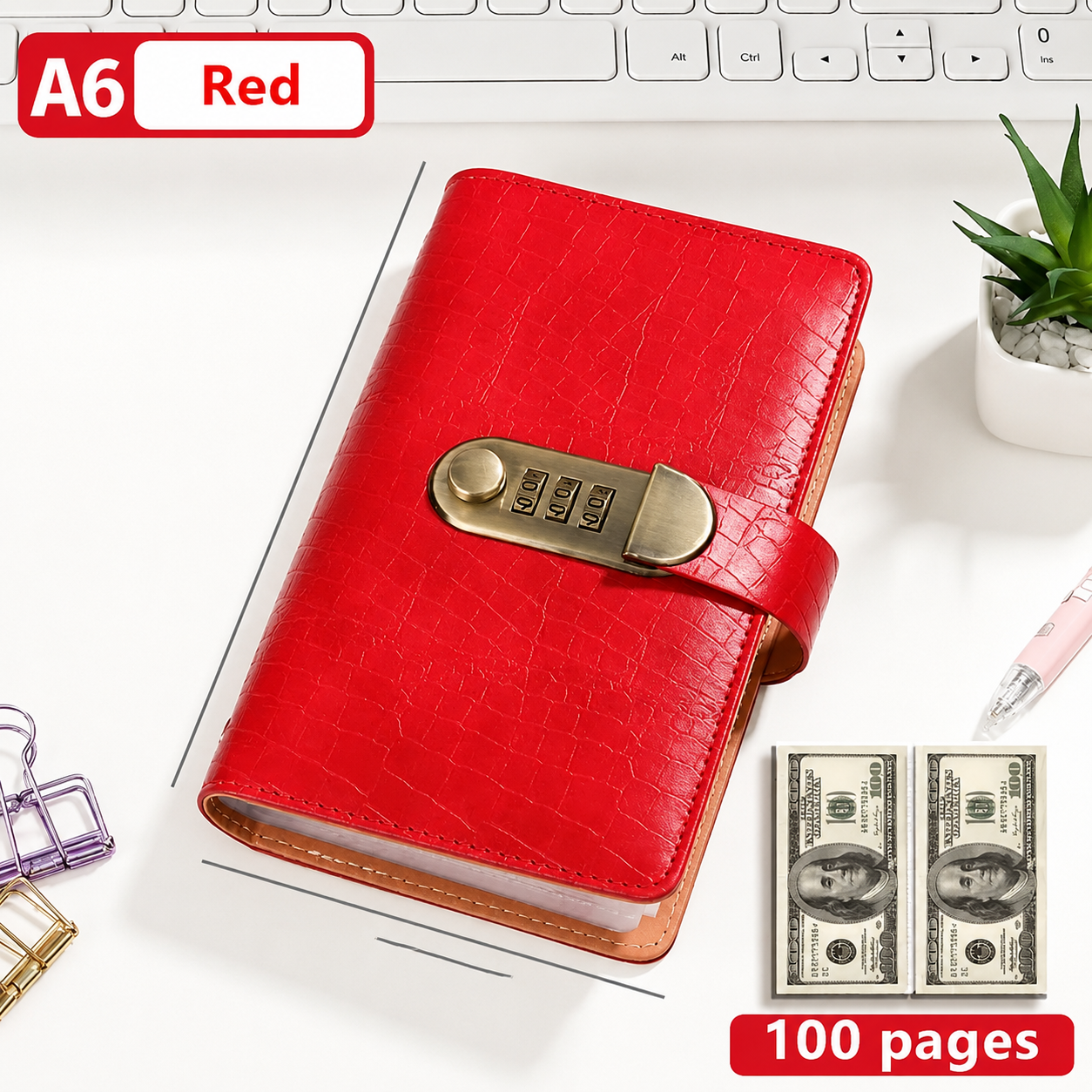 👛 100 Transparent Pocket Currency Collectors Album