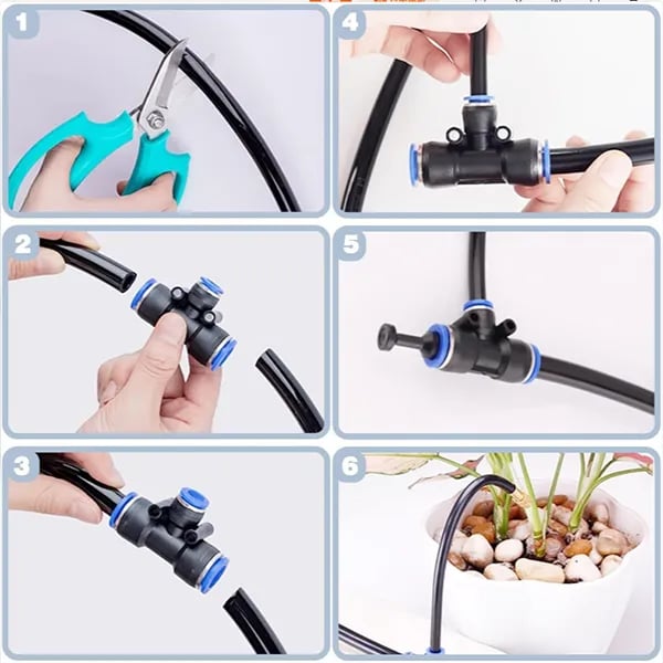 Flexible Garden Misting Kit for Everyday Watering