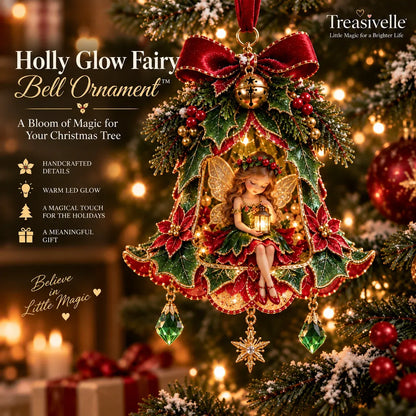 ⏳ Last Day 49% OFF – 🧚 Enchanted Fairy Bell Christmas Ornament™ | 7 Light-Up Floral Designs with Warm LED Glow & Crystal Charms ✨