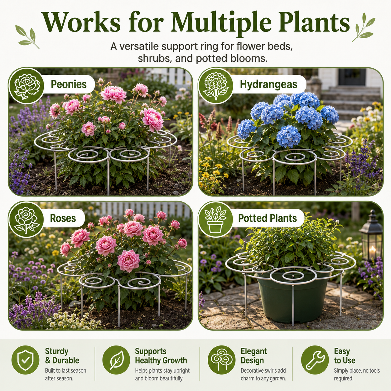 🌱✨Metal Plant Support Poles