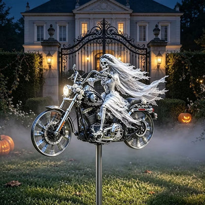 🔥HALLOWEEN MOTORCYCLE-THEMED GARDEN WINDMILL