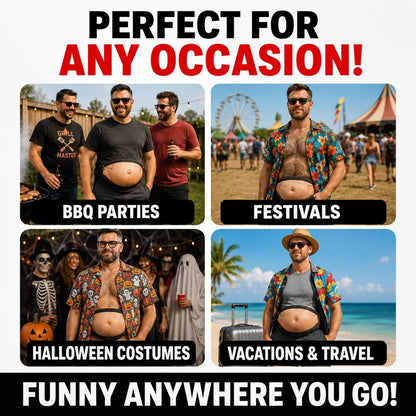 🍺😂 Ultimate Beer Belly Illusion Waist Pack – Hilarious Party Bag for Dads & Bros