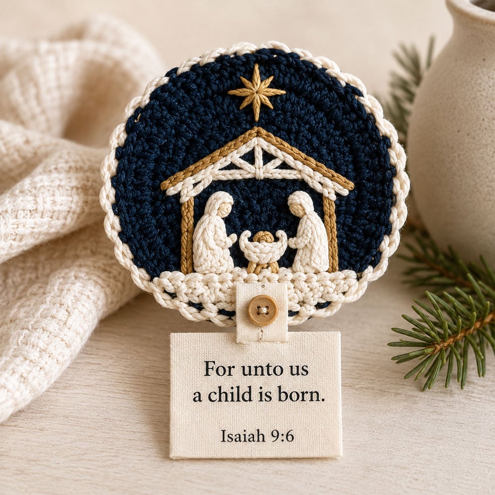 Nativity Crochet Coaster DIY Kit