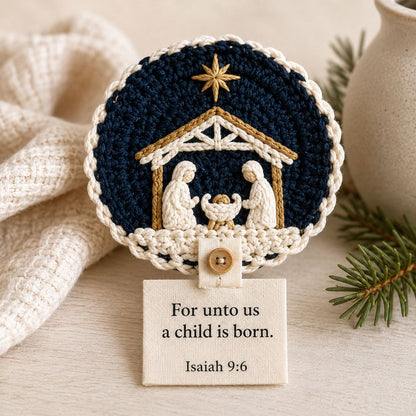 Nativity Crochet Coaster DIY Kit